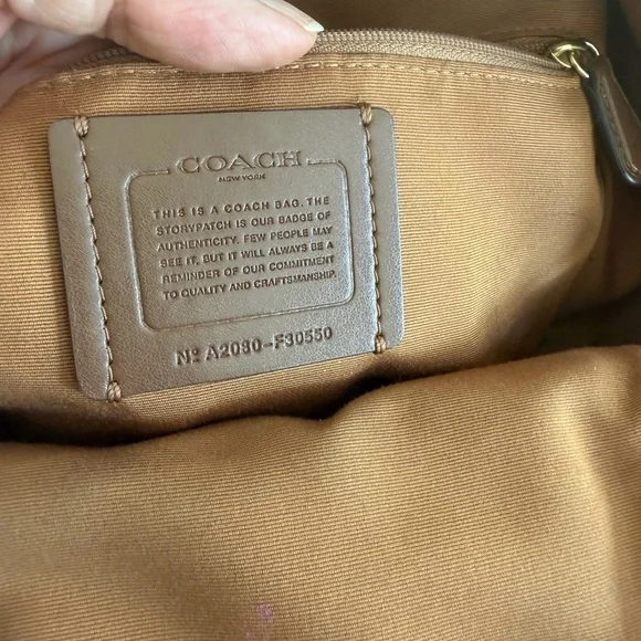 Coach Beige Leather charlie mini Backpack - Picture 12 of 16